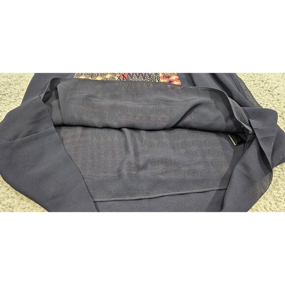 Anthropologie MAEVE Patchwork Dress Blouson Balloon Sleeve Boho Hippie Womens M - Picture 10 of 15